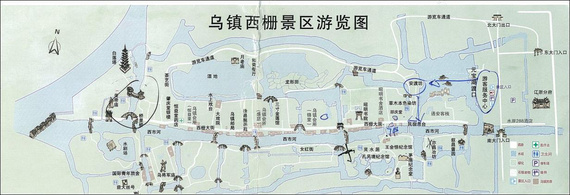 乌镇西栅地图简单